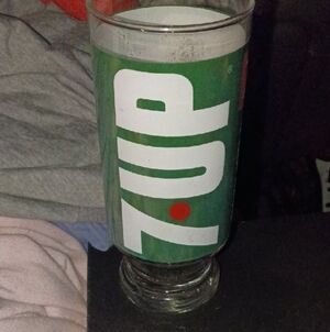 7UP Glass Tumbler with Logo